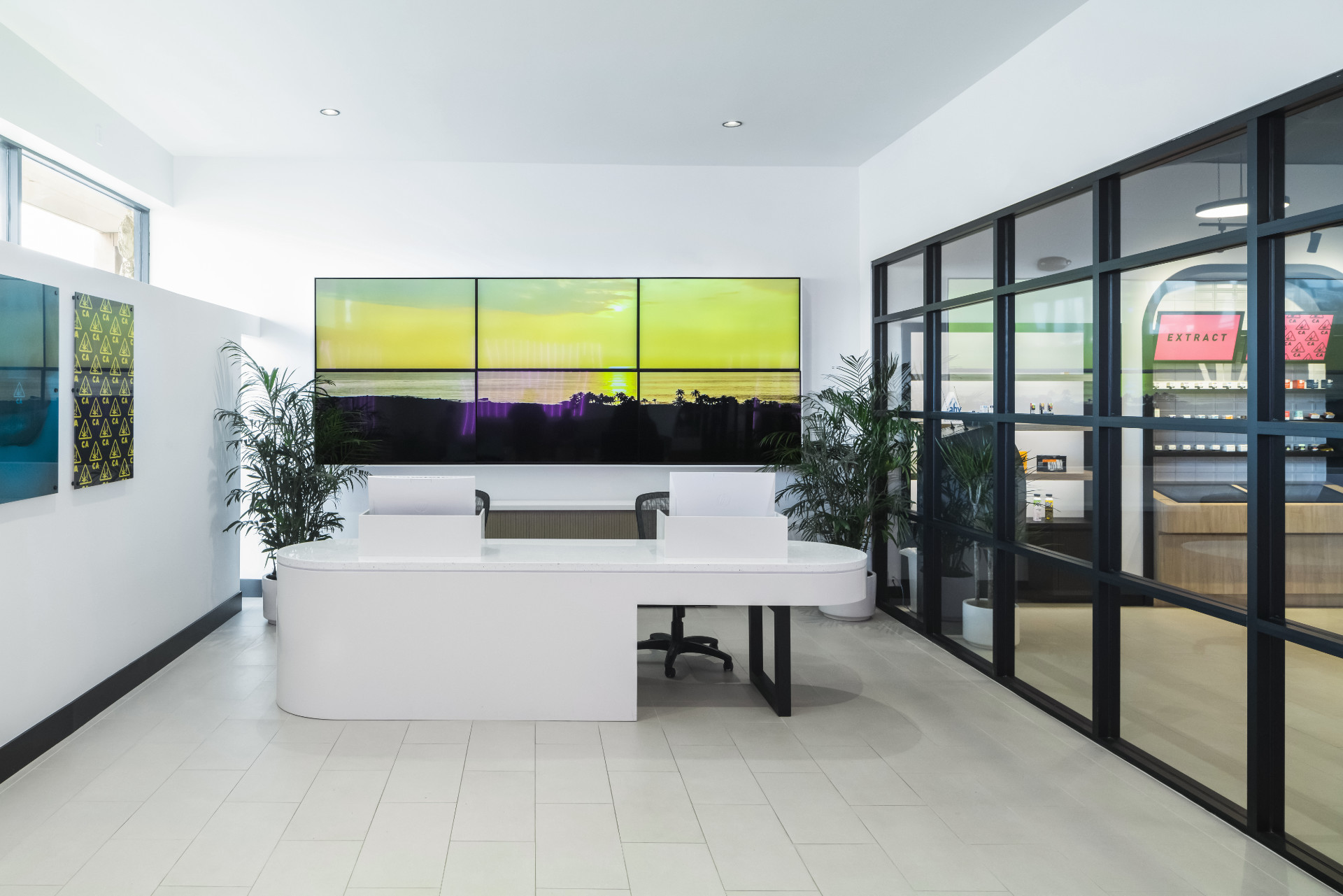 Photo of reception desk and entryway