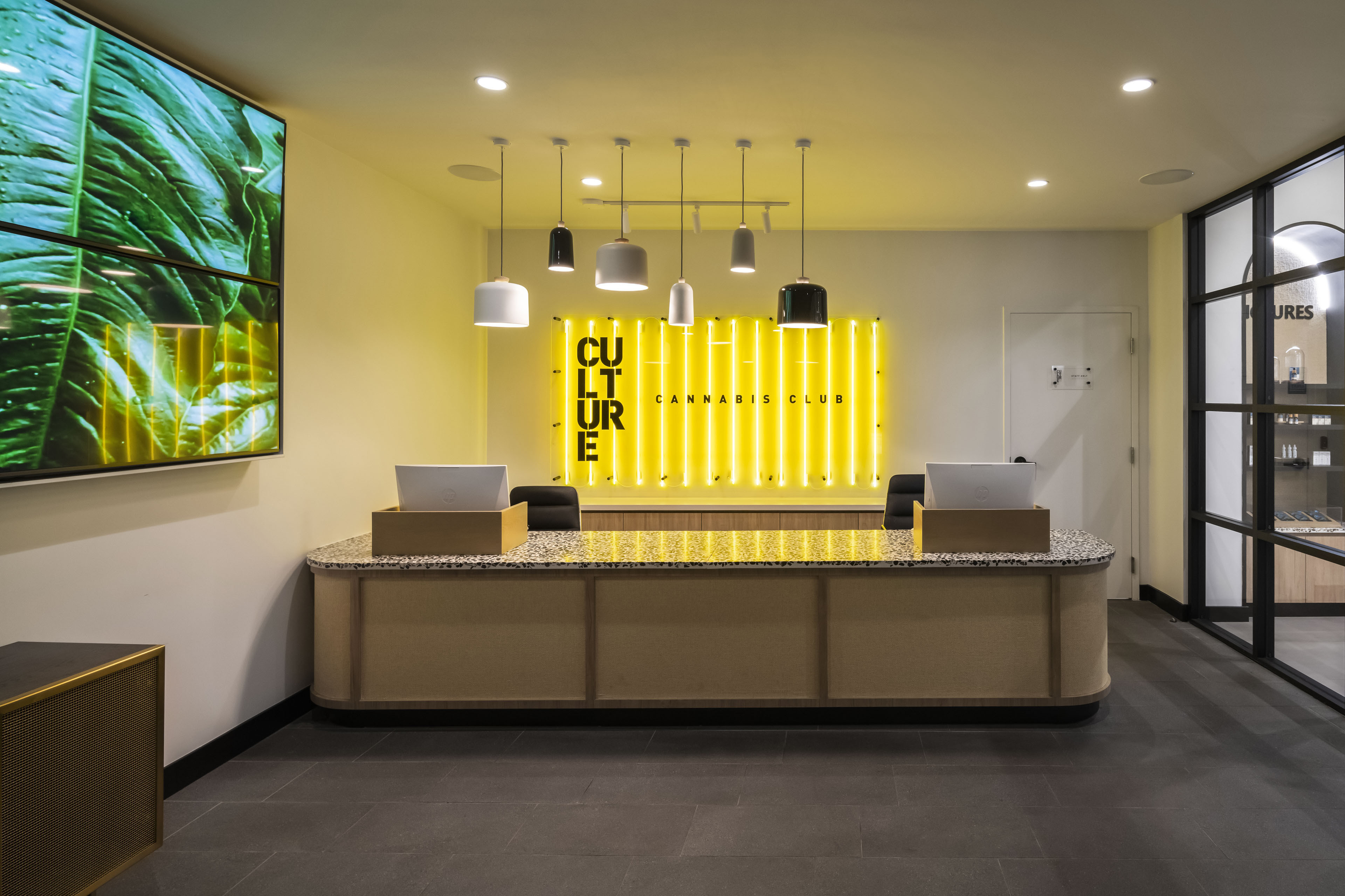 Culture Cannabis Club reception desk